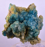 7.5cms DRUZY CHRYSOCOLLA CALCITE PERU COPPER 2000 DISCOVERY DB111