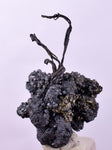 3.2cms NATIVE SILVER WIRES PERU ACANTHITE PYRITE UCHUCCHACUA MINE HB248