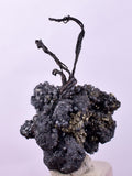 3.2cms NATIVE SILVER WIRES PERU ACANTHITE PYRITE UCHUCCHACUA MINE HB248