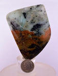 43grs BLUE GREEN SCAPOLITE PERU MARIALITE CHRYSOCOLLA QUARTZ TITANITE BB377