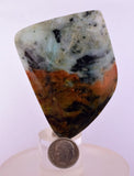 43grs BLUE GREEN SCAPOLITE PERU MARIALITE CHRYSOCOLLA QUARTZ TITANITE BB377