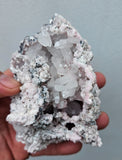 10cms RHODOCHROSITE ROSETTE QUARTZ PERU PINK CRYSTALS NEEDLES MINERAL RBZ418