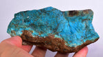 545 Grams  BLUE CHRYSOCOLLA SILICIFICATED ROUGH PERU SCENIC CB174