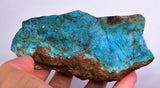 545 Grams  BLUE CHRYSOCOLLA SILICIFICATED ROUGH PERU SCENIC CB174