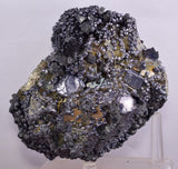 10cms PYRITE CUBIC GALENA BOURNONITE PERU CRYSTALS MINERAL SPECIMEN MB135