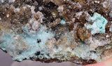 9.8cms DRUZY CHRYSOCOLLA MALACHITE QUARTZ LILY MINE PERU COPPER MINERAL DB54