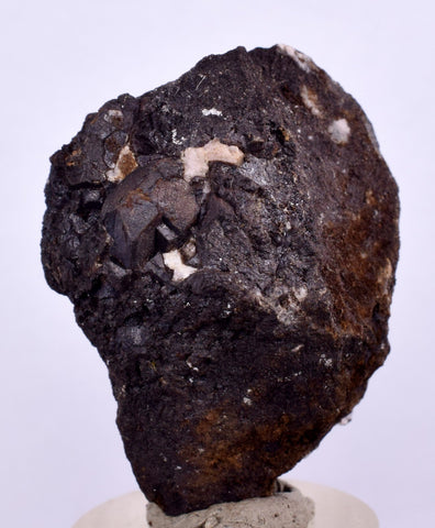 3.9cms ALABANDITE CRYSTALS PERU GEM UCHUCHACCUA MINE MINERAL SPECIMEN HB158