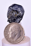 1.8cms GEM ACANTHITE PYRITE CRYSTALS MINERAL SPECIMEN PERU HB266