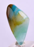 4.5ct GEM BLUE OPAL SCENIC CABOCHON PERU SEASCAPE PENDANT JEWELRY BB352