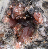 4.7cm RHODOCHROSITE CRYSTALS PERU OLD STOCK UCHUCCHACUA MINERAL SPECIMEN RB517