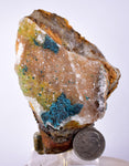 7.9cms DRUZY CHRYSOCOLLA QUARTZ LILY MINE PERU COPPER 2000 DISCOVERY DB40