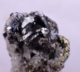 3.4cms SPHALERITE PYRITE GALENA QUARTZ CRYSTALS MINERAL SPECIMEN PERU MB28