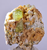 3.9cms YELLOW APATITE CRYSTALS IMILCHIL MOROCCO MINERAL SPECIMEN AB234