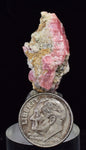 2.7ms RHODOCHROSITE FLUORITE PYRITE CHINA CRYSTAL RHOMBOHEDRAL MINIATURE RB412