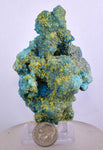 8.6cms CHALCANTHITE MELANTERITE ROMERITE ALUNOGEN PERU NATURAL  CRYSTALS FB73