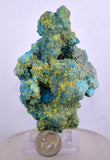 8.6cms CHALCANTHITE MELANTERITE ROMERITE ALUNOGEN PERU NATURAL  CRYSTALS FB73