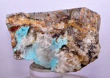 7.2cms DRUZY CHRYSOCOLLA QUARTZ PERU COPPER MINERAL SPECIMEN COLLECTOR DB68
