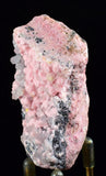 6.1cms RHODOCHROSITE ROSETTE HELVITE QUARTZ PERU PINK CRYSTALS MINERAL RB334