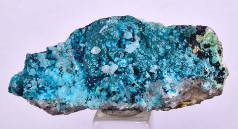 4.7cms QUARTZ CHRYSOCOLLA TENTADORA MINE PERU GRAPE BOTRYOIDAL CRYSTAL CB152