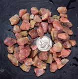 LOT 60 grams GEM RED RHODOCHROSITE ROUGH ORTIZ PERU MINERAL SPECIMEN RB549
