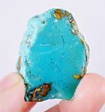 152cts GEM SILICA CHRYSOCOLLA LILY MINE PERU MULTICOLOR CHALCEDONY ROUGH SB117