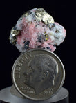 2cms RHODOCHROSITE FLUORITE PYRITE CHINA CRYSTAL RHOMBOHEDRAL MINIATURE RB632