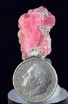 2.2cms RHODOCHROSITE QUARTZ PYRITE CHINA CRYSTAL RHOMBOHEDRAL MINIATURE RB656