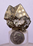 LOT 8  PYRITE OCTAHEDRAL PERU SHINY CRYSTALS MINERAL SPECIMEN COLLECTOR MB147