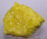 8.8cms SULPHUR NATURAL CRYSTALS BOLIVIA SULFUR POTOSI MINERAL SPECIMEN YB21