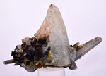 9.3cms QUARTZ EPIDOTE TOURMALINE CRYSTAL MINERAL SPECIMEN QB102