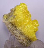 8.8cms SULPHUR NATURAL CRYSTALS BOLIVIA SULFUR POTOSI MINERAL SPECIMEN YB21