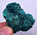 60grs BLUE MALACHITE CHRYSOCOLLA SCULPTURE SCENIC PERU ROUGH DECORATION UB185