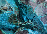 10.5cms QUARTZ CHRYSOCOLLA BOTRYOIDAL TENTADORA MINE PERU MINERAL SPECIMEN CB181