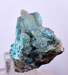 7.4cms DRUZY CHRYSOCOLLA QUARTZ PERU COPPER MINERAL SPECIMEN COLLECTOR DB70