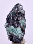 3.1cms GEOCRONITE GREEN FLUORITE CRYSTAL PERU MILPO ATACOCHA PERU SHINY KB34