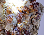 14cms GEM SPHALERITE RUBY BLEND ON QUARTZ PYRITE CRYSTALS PERU MB141