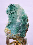 6cms ATACAMITE DRUZY CHRYSOCOLLA  STALACTITE LILY MINE PERU MINERAL AB43