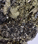 16cms MARCASITE BLADED PYRITE QUARTZ  ARSENOPYRYTE  BORNITE PERU CRYSTALS MB116