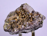 6.4cms APATITE SIDERITE QUARTZ CRYSTALS CHALCOPYRITE BORNITE PYRITE PERU AB61