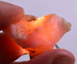 6.9 grams GEM PINK OPAL PERU ROUGH CORAL COLOR TRANSLUCENT MINERAL PB42