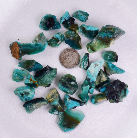 250Carats GEM SILICA CHRYSOCOLLA  PERU CHALCEDONY QUARTZ BLUE ROUGH FACET SB133