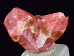 1.8cms TWIN SCEPTER RHODOCHROSITE CRYSTALS PERU UCHUCHACCUA MINE RB479