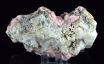 10cms RHODOCHROSITE ROSETTE PYRITE CRYSTALS PERU MINERAL SPECIMEN RB580