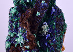 5.1cms AZURITE MALCHITE CRYSTALS MINERAL SPECIMEN AHOULI MINES MOROCCO UB218
