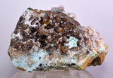 9.8cms DRUZY CHRYSOCOLLA MALACHITE QUARTZ LILY MINE PERU COPPER MINERAL DB54
