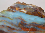 1.6Kg 31cm BLUE OPAL PERU SLAB SCENIC SEASCAPE SCULPTURE ROUGH LANDSCAPE OB152