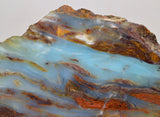 1.6Kg 31cm BLUE OPAL PERU SLAB SCENIC SEASCAPE SCULPTURE ROUGH LANDSCAPE OB152