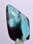 2.8cms GEM BLUE OPAL SCENIC CABOCHON PERU SEASCAPE PENDANT JEWELRY BB365