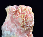 3.4cms RHODOCHROSITE ROSETTE QUARTZ SPHALERITE PERU PINK CRYSTALS NEEDLES  RB328