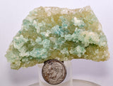 7.3cms ATACAMITE CALCITE DRUZY CHRYSOCOLLA MALACHITE LILY MINE PERU AB178